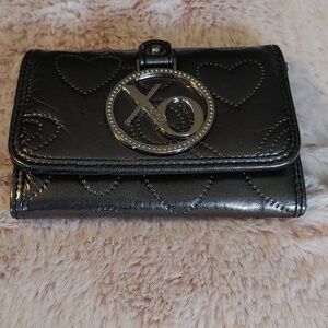Nwot XOXO Quilted Gray Metallic & Silver Wallet